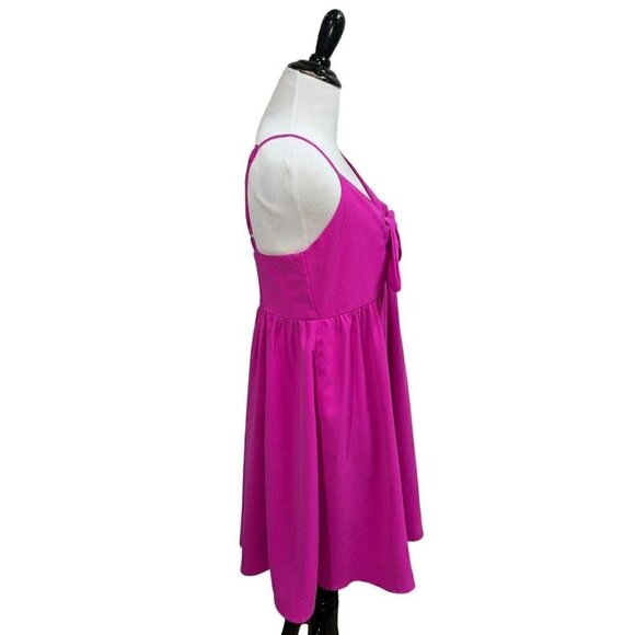 Perfectly Priscilla Women's M Medium Cocktail Mini Dress Spaghetti Straps Bow - Picture 4 of 7